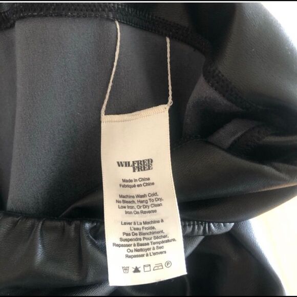 ARITIZA- Wilfred Free Daria Black Faux Leather Leggings/Pant (Small) - Picture 6 of 9